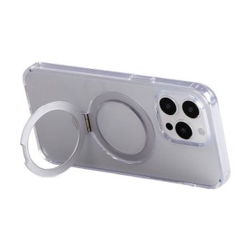 Joyroom Magnetni zaščitni etui z ročajem Joyroom JR-BP004 za iPhone 15 Pro Max (prozoren)