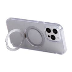 Joyroom Magnetni zaščitni etui z držalom Joyroom JR-BP004 za iPhone 15 (prozoren)
