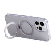 Joyroom Magnetni zaščitni etui z držalom Joyroom JR-BP004 za iPhone 15 Pro (prozoren)
