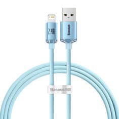 BASEUS USB kabel za iP Baseus Crystal Shine, 2,4 A, 1,2 m (modri)
