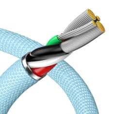 BASEUS USB kabel za iP Baseus Crystal Shine, 2,4 A, 1,2 m (modri)
