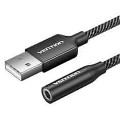 Vention Enoportna zunanja zvočna kartica USB Vention Gome 1 m (črna)