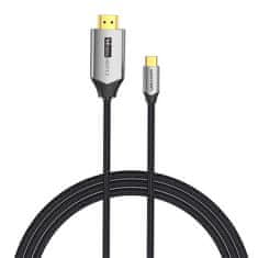 Vention USB-C kabel za HDMI 2.0 Vention CRBBH 2 m, 4K 60 Hz (črn)