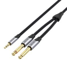 Vention Avdio kabel mini jack 3,5 mm na 2x jack 6,35 mm moški Vention BARHL 10 m