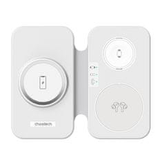 Choetech Indukcijski polnilnik 3v1 Choetech T616-F (bela)