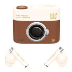Onikuma ONIKUMA Bluetooth slušalke T18 rjave