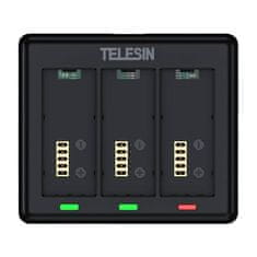 TELESIN Polnilnik za 3 baterije za GoPro HERO 13 Telesin (S0-BCG-12-TGP)