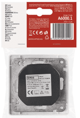 Emos vtičnica z USB, 2,1A max., schuko, bela (A6000.1)