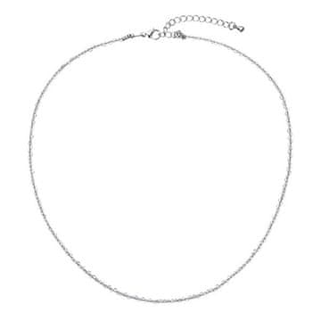 Evolution Group Ogrlica iz kremenčevih perlic 42012.3 Siv kremen