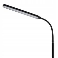 Dexxer LED gibljiva talna svetilka 198cm 6-stopenjska + daljinski upravljalnik črna