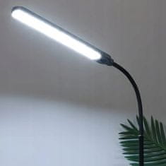Dexxer LED gibljiva talna svetilka 198cm 6-stopenjska + daljinski upravljalnik črna