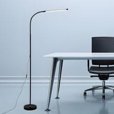 Dexxer 12W LED gibljiva talna svetilka 180cm USB črna