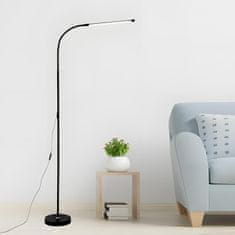 Dexxer 12W LED gibljiva talna svetilka 180cm USB črna