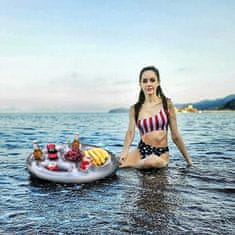 HOME & MARKER® Popoln napihljiv pladenj za pijače za bazen | FLOATPLATI
