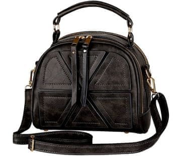 Camerazar Elegantna ženska torba preko ramena SUITCASE, ekološka usnja, zlatne zaponke, 23x18x9 cm