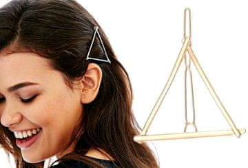 For Fun & Home Trojangleska sponka za lase, bižuterni kov, univerzalna velikost 5,5 x 4,5 cm