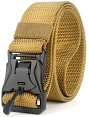 Camerazar Unisex Taktični Vojaški Pas z Magnetno Sponko, Najlon, Dijon Barva, 136 cm