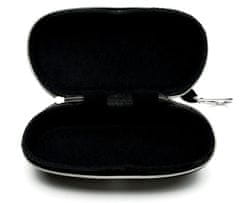 Camerazar Elegantna trda etuija za očala z mehkim podloženjem, črna, 17x8x5.5 cm