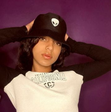 Camerazar Ribiška kapa BUCKET HAT, Črna - Poliestr in Bombaž, Univerzalna Velikost 52-58 cm