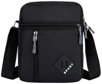 Camerazar Športna torba čez ramo za moške, sintetična tkanina Oxford, 70-130 cm, 16x23x7 cm