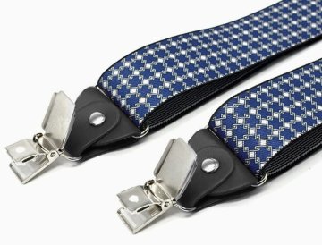 Camerazar Elegantni moški suspendorji za hlače, široki 3,5 cm, nastavljiva dolžina 74-115 cm, ekološka usnja