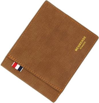 Camerazar Moška denarnica iz rjave ekokože, 12x9,5x1,5 cm, z 10 predali