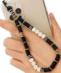 Camerazar Oprava na telefon s bisernimi kroglicami, ročna izdelava, dolžina 18-19 cm