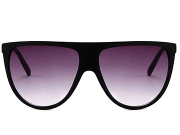 Camerazar Velike retro sončna očala za ženske, črna, plastičen okvir, UV filter 400 Kat. 3