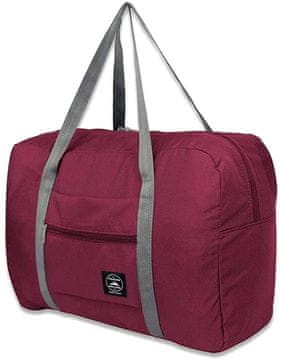 Camerazar Maxi Potovalni Organizator v bordo barvi, vodoodporen najlon, 48x32x16 cm