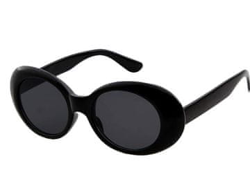 Camerazar Ovalna sončna očala v retro stilu, plastičen okvir, UV 400 filtr kategorija 3