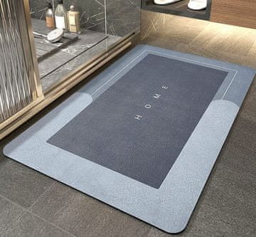 Camerazar Šedasta protidrsna absorpcijska kopalniška preproga iz sintetičnih materialov, 40x60 cm