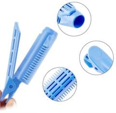 For Fun & Home Clip-in valjček za dvig las pri koreninah, roza, plast, 2,5 cm x 10,5 cm - paket 5 kosov