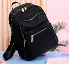 Camerazar Damski mestni nahrbtnik v retro slogu, 100% bombaž, velikost 31x28x12 cm