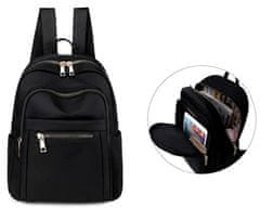 Camerazar Damski mestni nahrbtnik v retro slogu, 100% bombaž, velikost 31x28x12 cm