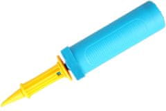 Camerazar Ročna črpalka za balone, rumeno-modra, plastična, 28 cm