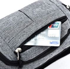 Camerazar Moška ledvična torba Vodoodporna, sintetični material, 34x14x5 cm