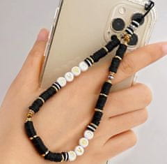 Camerazar Oprava na telefon s bisernimi kroglicami, ročna izdelava, dolžina 18-19 cm