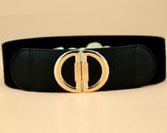 Camerazar Elegantni ženski elastični pas za obleke z zaponko DD, 64-95 cm, širina 6 cm, sintetični material