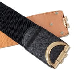 Camerazar Elegantni ženski elastični pas za obleke z zaponko DD, 64-95 cm, širina 6 cm, sintetični material