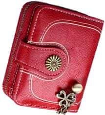 Camerazar Eleganten Mali Ženski Retro Denarnica, Boho Stil, Ekološka Usnje, 9x11x3.5 cm