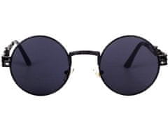 Camerazar Unisex Steampunk sončna očala v retro slogu, kovinska, UV 400 filter, širina stekel 55 mm