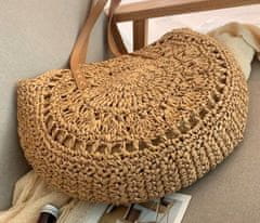 Camerazar Krožna torbica iz slame klasičen boho stil