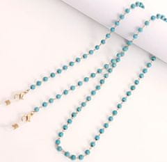 Camerazar Retro veriga za očala iz koralov, kovinski material, dolžina cca