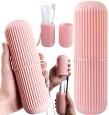 Camerazar Univerzalna potovalna torbica za zobno ščetko in pasto, plastika, 20 cm