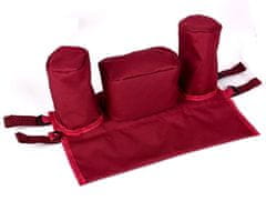 Camerazar Organizator za voziček z žepi, črn, visoko kakovosten najlon, 37x14x13 cm