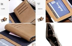Camerazar Elegantna Moška Denarnica iz Ekološke Usnja, Črna, 19 Predalčkov, 12.5x9.5x2.5 cm