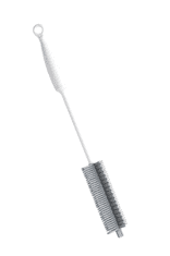 Camerazar Silikonska krtača za čiščenje steklenic in visokih kozarcev, siva, 31 cm x 9,5 cm