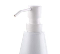 Camerazar Dozator 2 v 1 za čistilo in gobico, bela, plastika, 16x21 cm