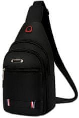 Camerazar Moška mestna torba čez ramo, vodoodporen material Oxford, širina 19 cm - višina 30 cm - globina 5 cm