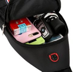 Camerazar Moška mestna torba čez ramo, vodoodporen material Oxford, širina 19 cm - višina 30 cm - globina 5 cm